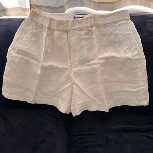 Polo Ralph Lauren Women's Cream Linen Shorts